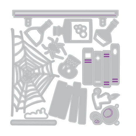 Sizzix 2D Texture Fades w/ Thinlits Die Vault Side-Order Laboratory (1+14pcs) by Tim Holtz (666911) Sizzix 2D Texture Fades w/ Thinlits Die Vault Side-Order Laboratory (1+14pcs) by Tim Holtz (666911)