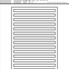 Simple and Basic Rectangle Horizontal Striped Panel A6 Dies (SBD709)