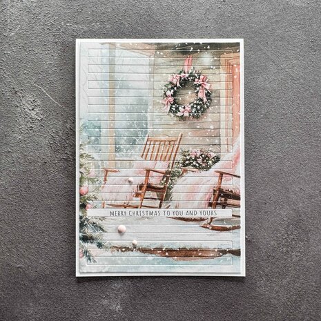 Simple and Basic Rectangle Horizontal Striped Panel A6 Dies (SBD709)