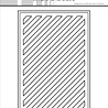 Simple and Basic Rectangle Diagonal Striped Panel with Piercing A6 Dies (SBD708)