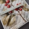 Simple and Basic Rectangle Diagonal Striped Panel with Piercing A6 Dies (SBD708)