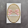Simple and Basic Oval Horizontal Striped Panel A6 Dies (SBD711)