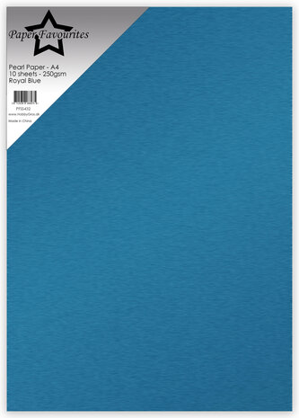 Paper Favourites Pearl Paper A4 Royal Blue 250gsm (10pcs) (PFSS432)