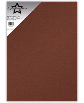 Paper Favourites Pearl Paper A4 Rusty Brown 250gsm (10pcs) (PFSS433)