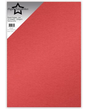 Paper Favourites Pearl Paper A4 Terracotta 250gsm (10pcs) (PFSS430)