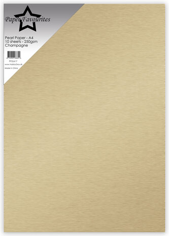 Paper Favourites Pearl Paper A4 Champagne 250gsm (10pcs) (PFSS417)