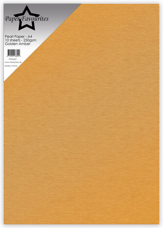 Paper Favourites Pearl Paper A4 Golden Amber 250gsm (10pcs) (PFSS427) Paper Favourites Pearl Paper A4 Golden Amber 250gsm (10pcs) (PFSS427)