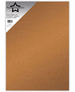 Paper Favourites Pearl Paper A4 Golden Toffee 250gsm (10pcs) (PFSS426)