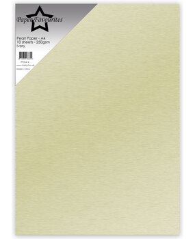 Paper Favourites Pearl Paper A4 Ivory 250gsm (10pcs) (PFSS416)