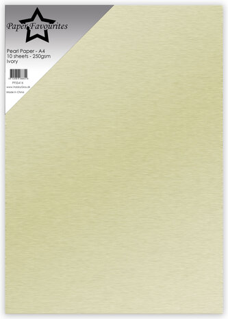 Paper Favourites Pearl Paper A4 Ivory 250gsm (10pcs) (PFSS416)