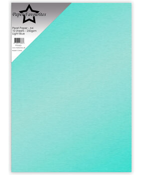 Paper Favourites Pearl Paper A4 Light Blue 250gsm (10pcs) (PFSS423)