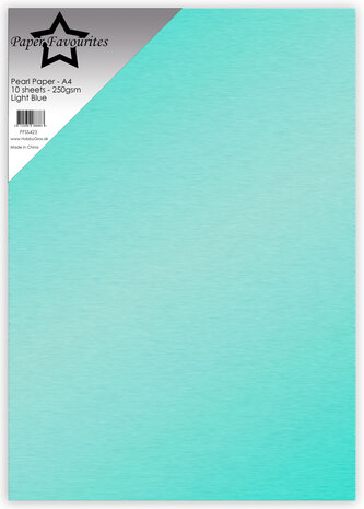 Paper Favourites Pearl Paper A4 Light Blue 250gsm (10pcs) (PFSS423)