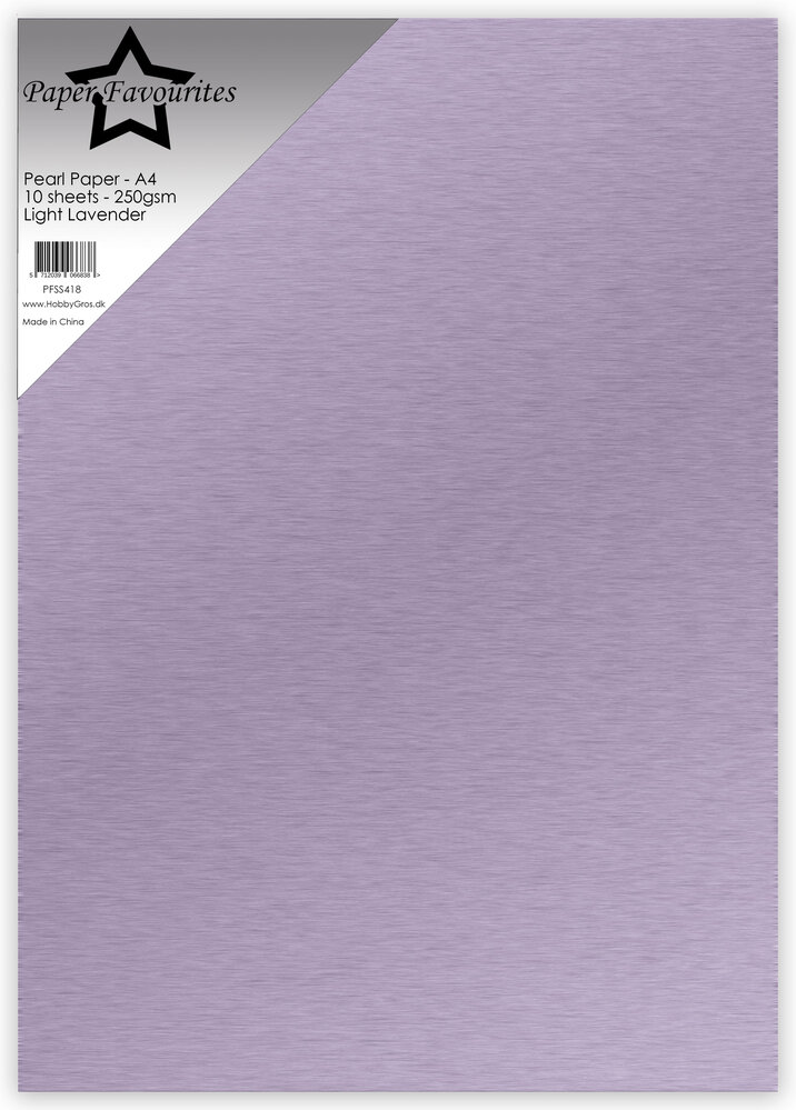 Paper Favourites Pearl Paper A4 Light Lavender 250gsm (10pcs) (PFSS418)