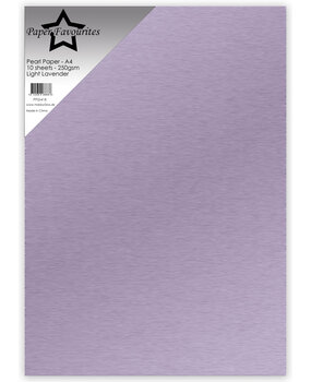 Paper Favourites Pearl Paper A4 Light Lavender 250gsm (10pcs) (PFSS418)