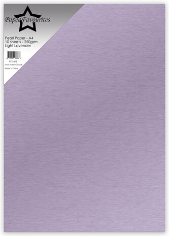 Paper Favourites Pearl Paper A4 Light Lavender 250gsm (10pcs) (PFSS418)