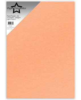 Paper Favourites Pearl Paper A4 Light Peach 250gsm (10pcs) (PFSS420)