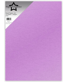 Paper Favourites Pearl Paper A4 Lilac 250gsm (10pcs) (PFSS419)