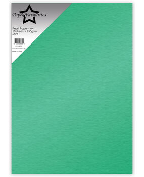 Paper Favourites Pearl Paper A4 Mint 250gsm (10pcs) (PFSS424)
