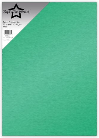 Paper Favourites Pearl Paper A4 Mint 250gsm (10pcs) (PFSS424)