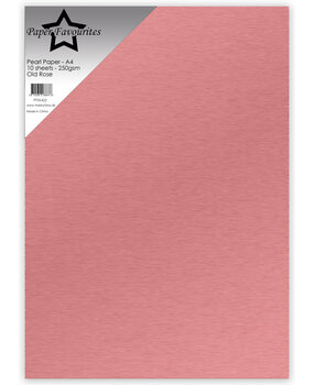 Paper Favourites Pearl Paper A4 Old Rose 250gsm (10pcs) (PFSS422)