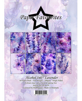 Paper Favourites Alcohol Ink Lavender A6 Paper Pack (PFA639)