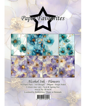Paper Favourites Alcohol Ink Flowers A6 Paper Pack (PFA638)