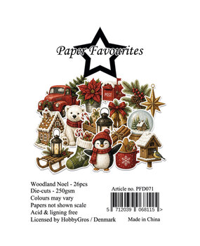 Paper Favourites Die-Cuts A7 Woodland Noel (26pcs) (PFD071)