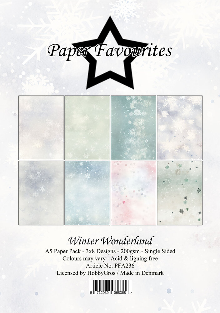 Paper Favourites Winter Wonderland A5 Paper Pack (PFA236)