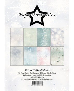 Paper Favourites Winter Wonderland A5 Paper Pack (PFA236)