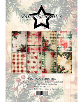 Paper Favourites Distressed Christmas A5 Paper Pack (PFA234)