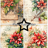 Paper Favourites Vintage Poinsettia A6 Paper Pack (PFA636)