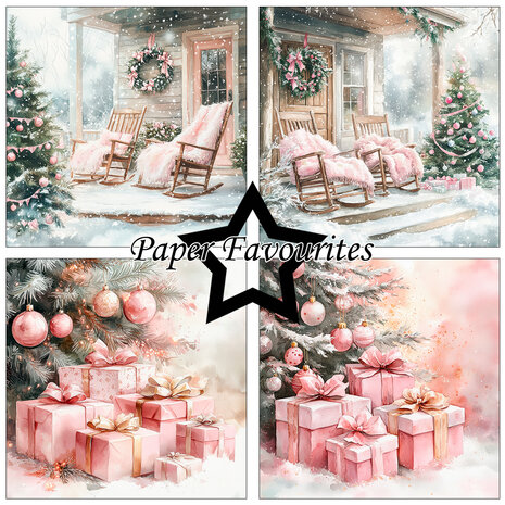Paper Favourites Pink Christmas 6x6 Inch Paper Pack (PF594) Paper Favourites Pink Christmas 6x6 Inch Paper Pack (PF594)