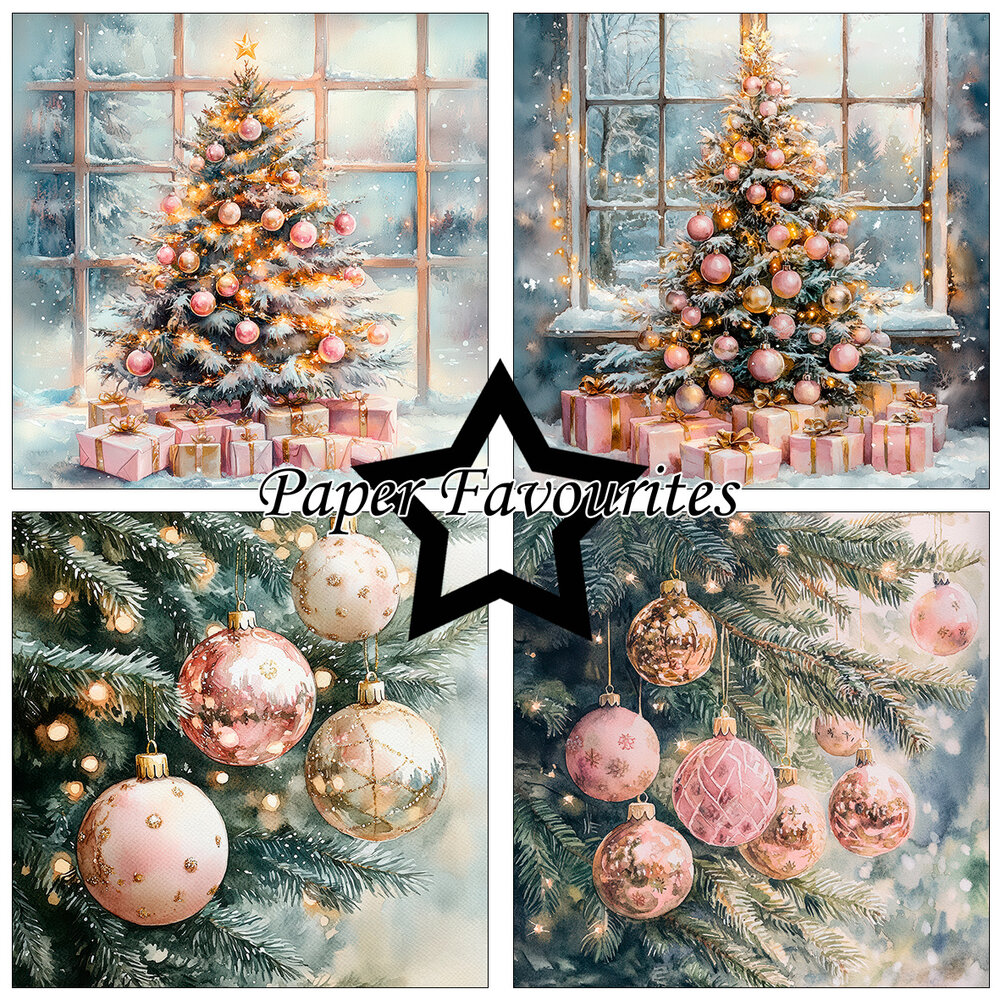 Paper Favourites Pink Christmas 6x6 Inch Paper Pack (PF594) Paper Favourites Pink Christmas 6x6 Inch Paper Pack (PF594)
