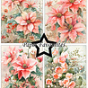 Paper Favourites Christmas Flowers A6 Paper Pack (PFA633)