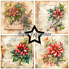 Paper Favourites Vintage Poinsettia 6x6 Inch Paper Pack (PF595) Paper Favourites Vintage Poinsettia 6x6 Inch Paper Pack (PF595)