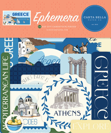 Carta Bella Greece Ephemera (CBGR508024) Carta Bella Greece Ephemera (CBGR508024)