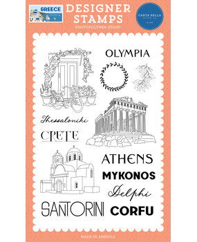 Carta Bella Greece Designer Stamps Travel Through Greece (CBGR508041)