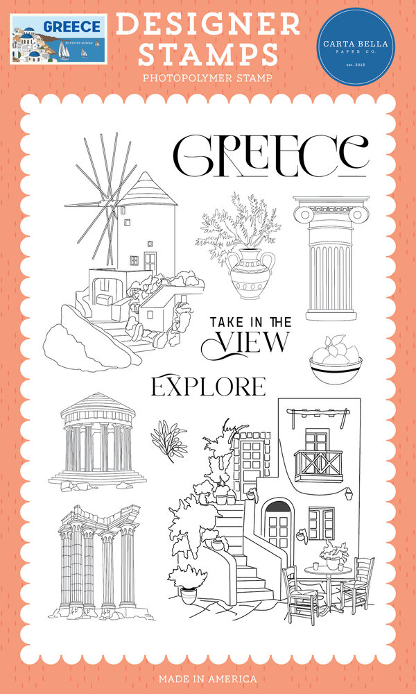 Carta Bella Greece Designer Stamps (CBGR508040)
