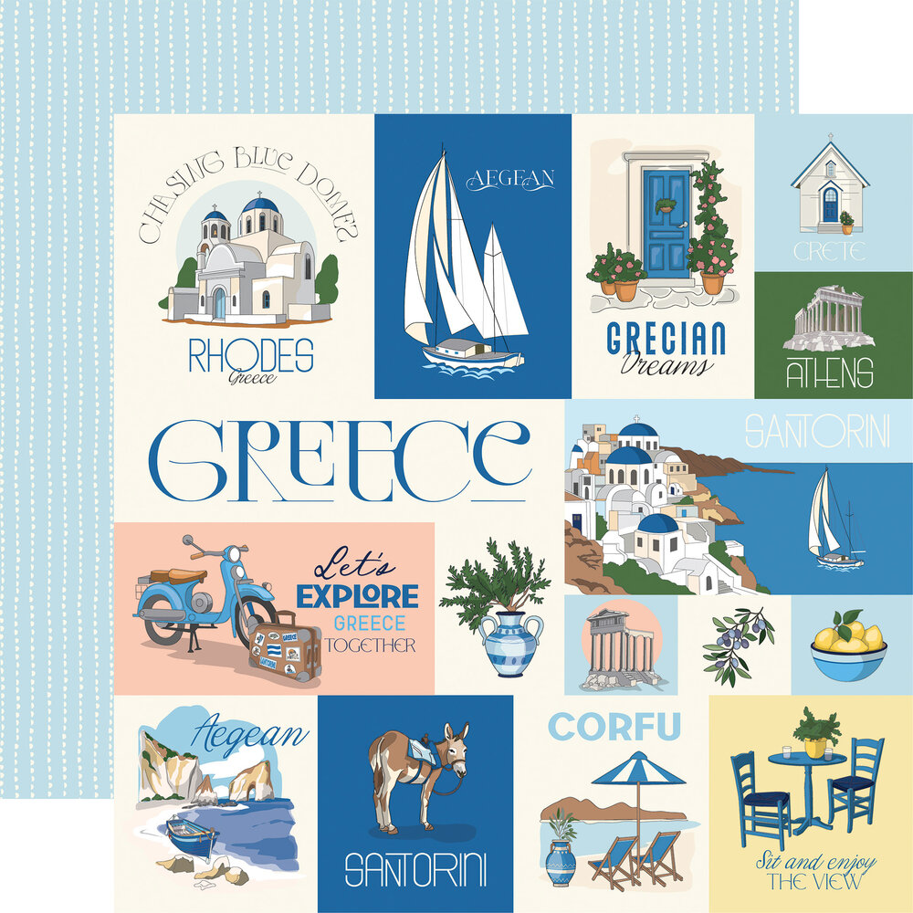 Carta Bella Greece 12x12 Inch Collection Kit (CBGR508016) Carta Bella Greece 12x12 Inch Collection Kit (CBGR508016)