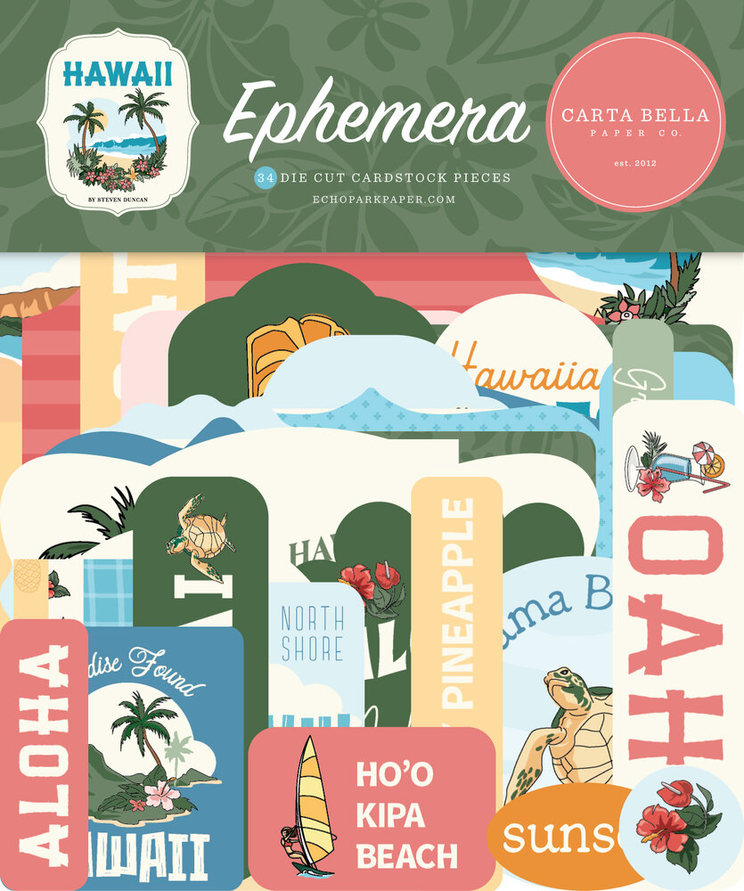 Carta Bella Hawaii Ephemera (CBHI507024)