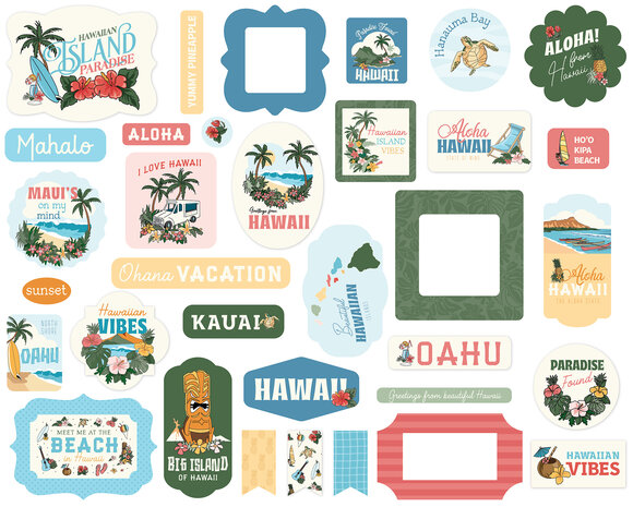Carta Bella Hawaii Ephemera (CBHI507024)
