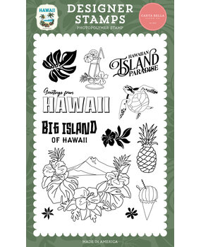 Carta Bella Hawaii Designer Stamps Hawaiian Island Paradise (CBHI507042)