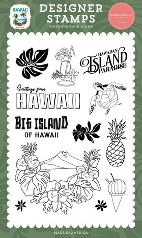 Carta Bella Hawaii Designer Stamps Hawaiian Island Paradise (CBHI507042) Carta Bella Hawaii Designer Stamps Hawaiian Island Paradise (CBHI507042)