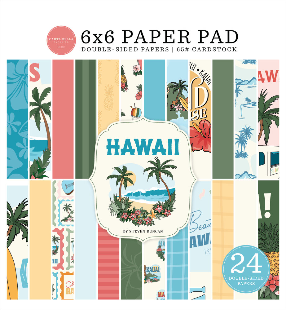 Carta Bella Hawaii 6x6 Inch Paper Pad (CBHI507023)