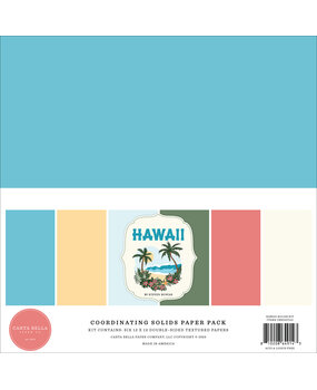 Carta Bella Hawaii 12x12 Inch Coordination Solids Paper Pack (CBHI507015)
