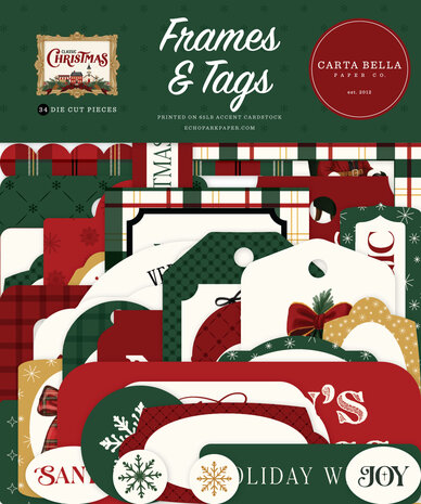 Carta Bella Classic Christmas Frames & Tags (CBCC519025) Carta Bella Classic Christmas Frames & Tags (CBCC519025)