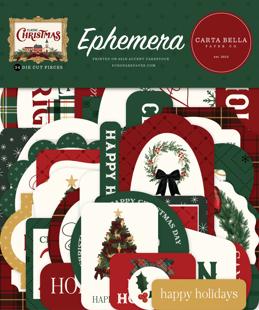 Carta Bella Classic Christmas Ephemera (CBCC519024) Carta Bella Classic Christmas Ephemera (CBCC519024)