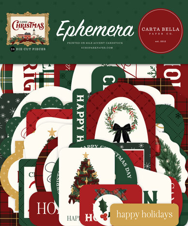 Carta Bella Classic Christmas Ephemera (CBCC519024) Carta Bella Classic Christmas Ephemera (CBCC519024)