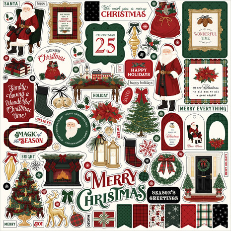 Carta Bella Classic Christmas Element Sticker (CBCC519014)
