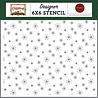 Carta Bella Classic Christmas Designer Stencil Season's Greetings Snowflakes (CBCC519033)